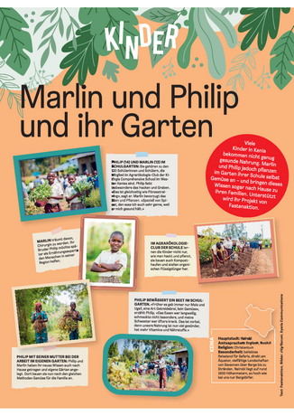 Marlin und Philipp und ihr Garten
