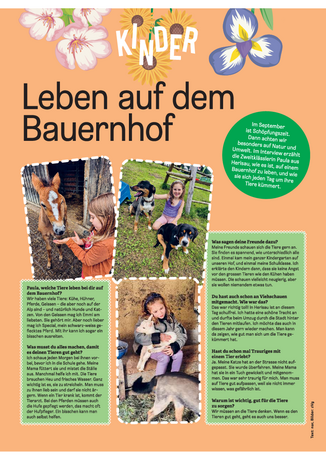 Leben auf dem Bauernhof